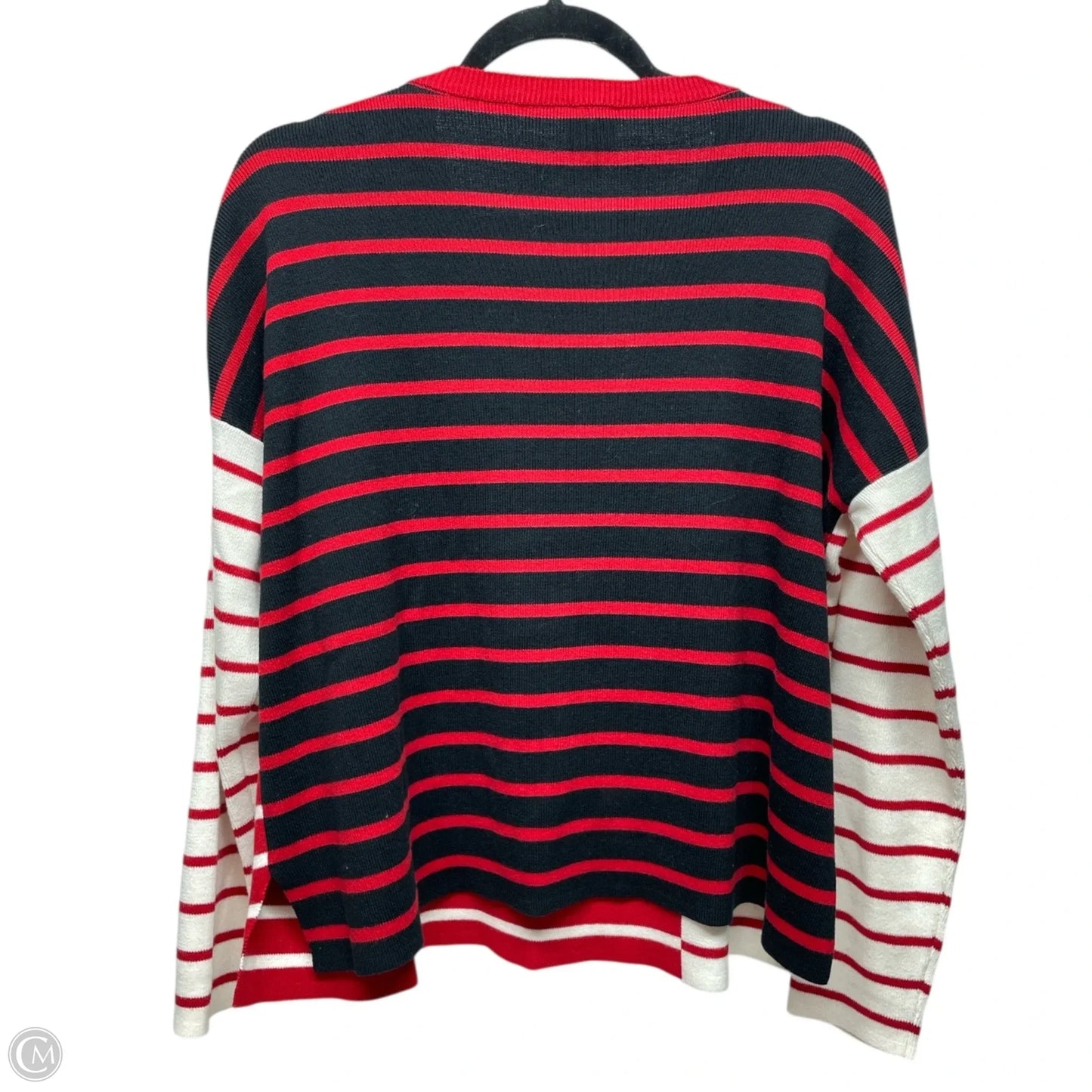 Sweater By Cabi In Striped Pattern, Size: S