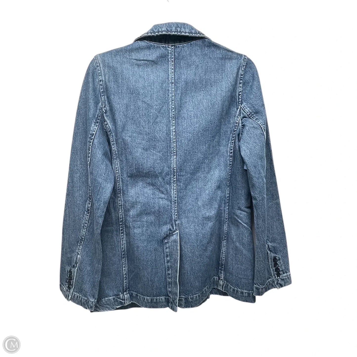 Blazer By Gap In Blue Denim, Size: S