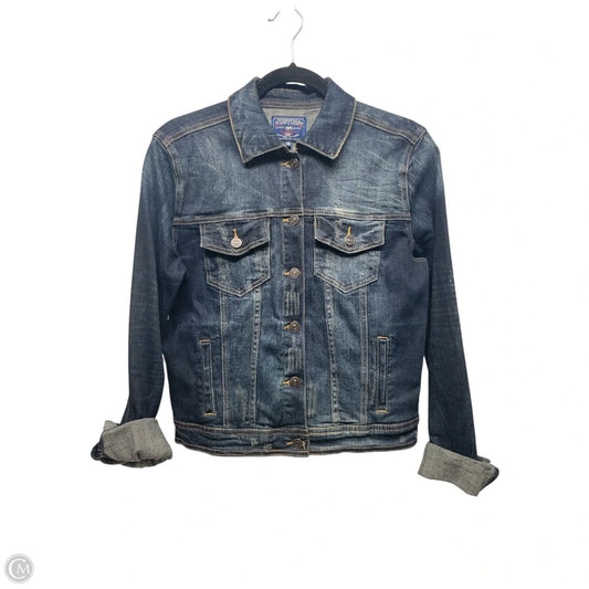 Jacket Denim By Just Usa In Blue Denim, Size: M