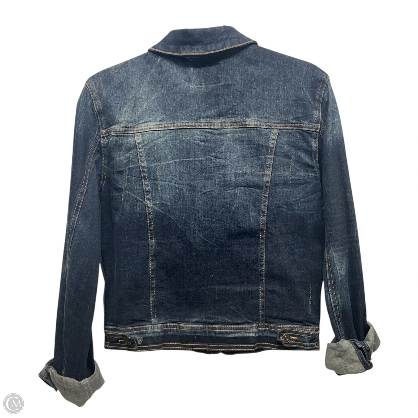 Jacket Denim By Just Usa In Blue Denim, Size: M