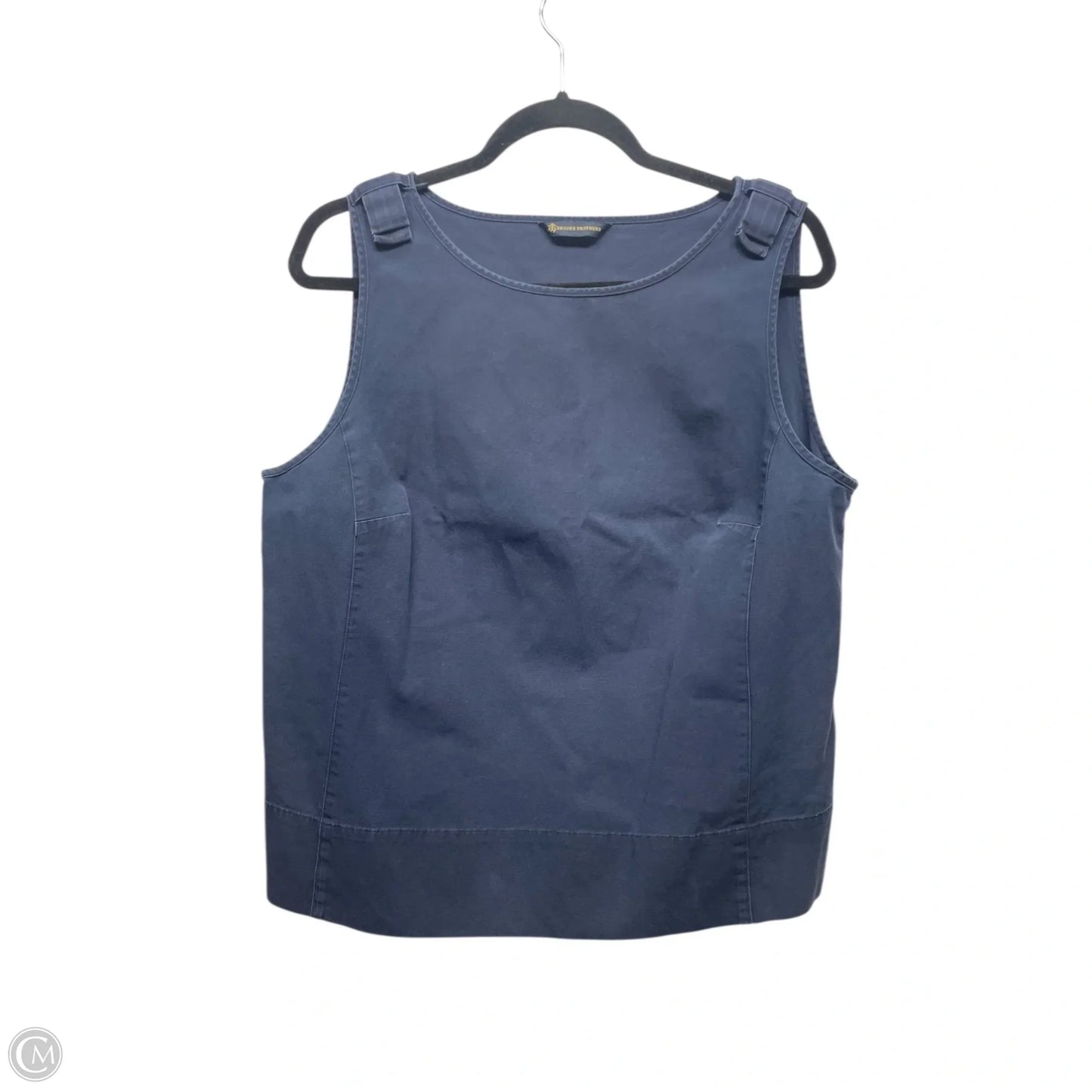 Top Sleeveless By Brooks Brothers In Navy, Size: Xl