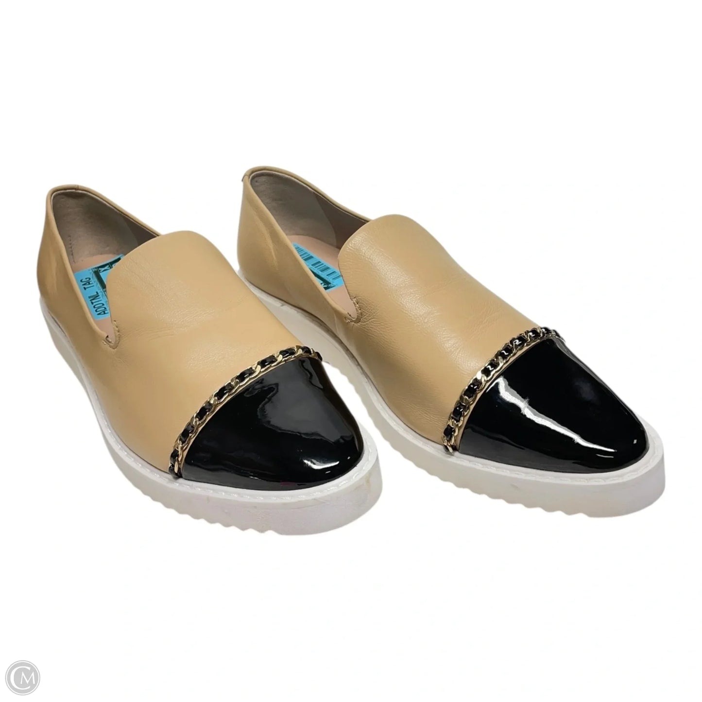 Shoes Designer By Karl Lagerfeld In Black & Tan, Size: 7