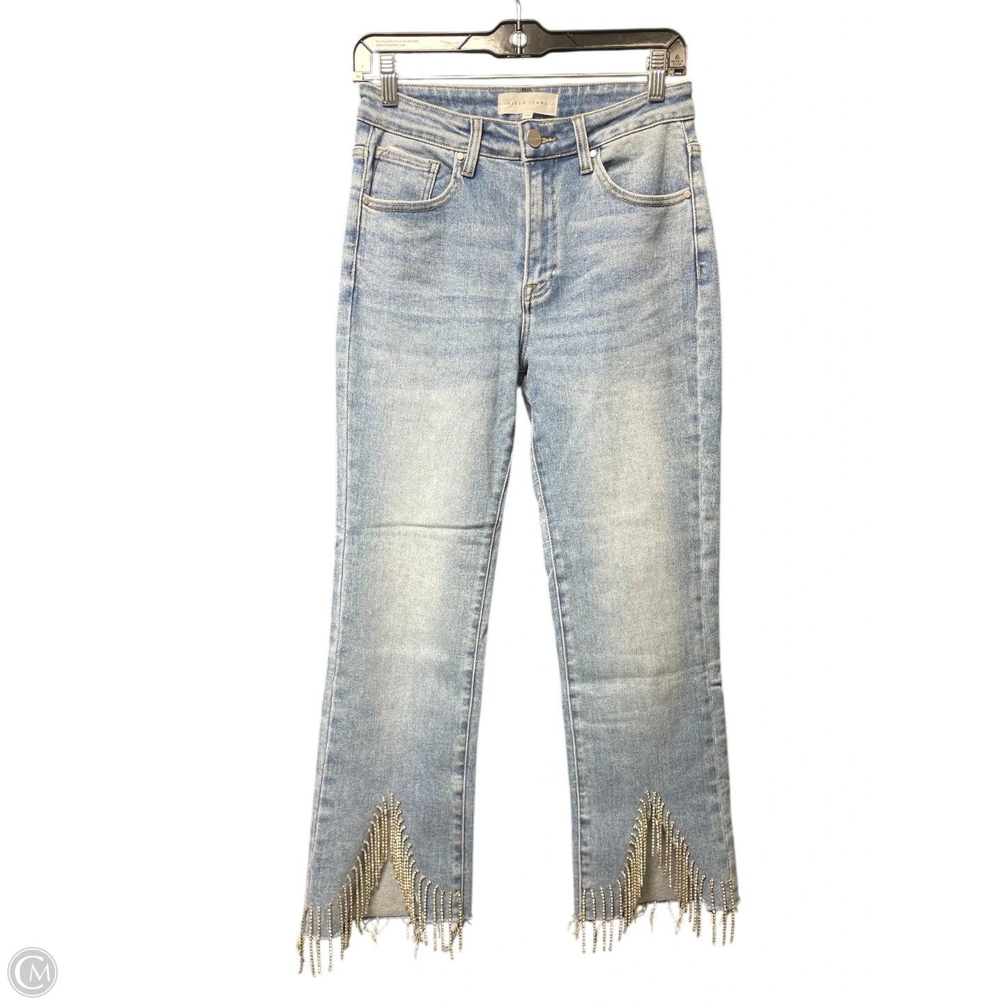 Jeans Cropped By Risen In Blue Denim, Size: 4