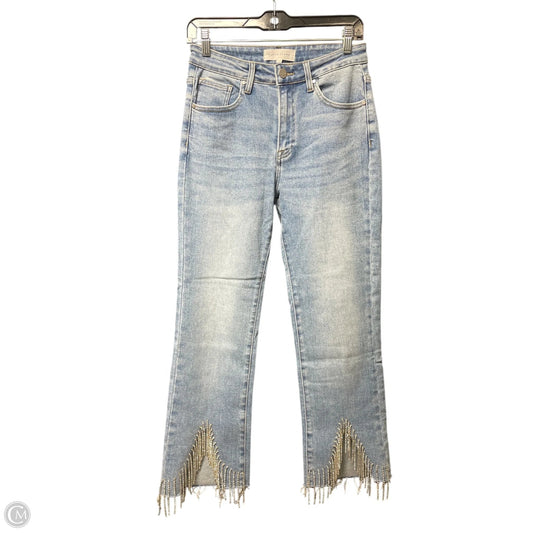 Jeans Cropped By Risen In Blue Denim, Size: 4