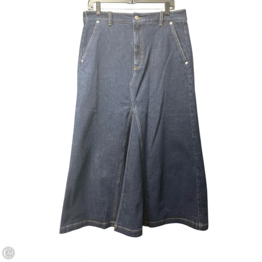 Skirt Maxi By Banana Republic In Blue Denim, Size: 12