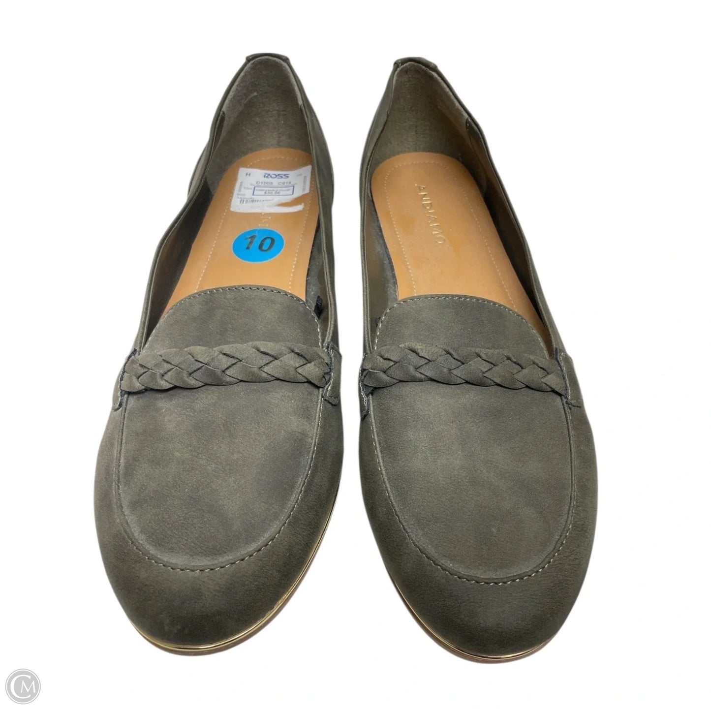 Shoes Flats By andiamo -  In Green, Size: 10