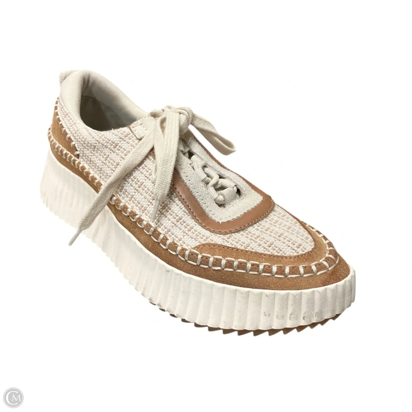 Shoes Sneakers By Dolce Vita In Brown & Cream, Size: 9.5