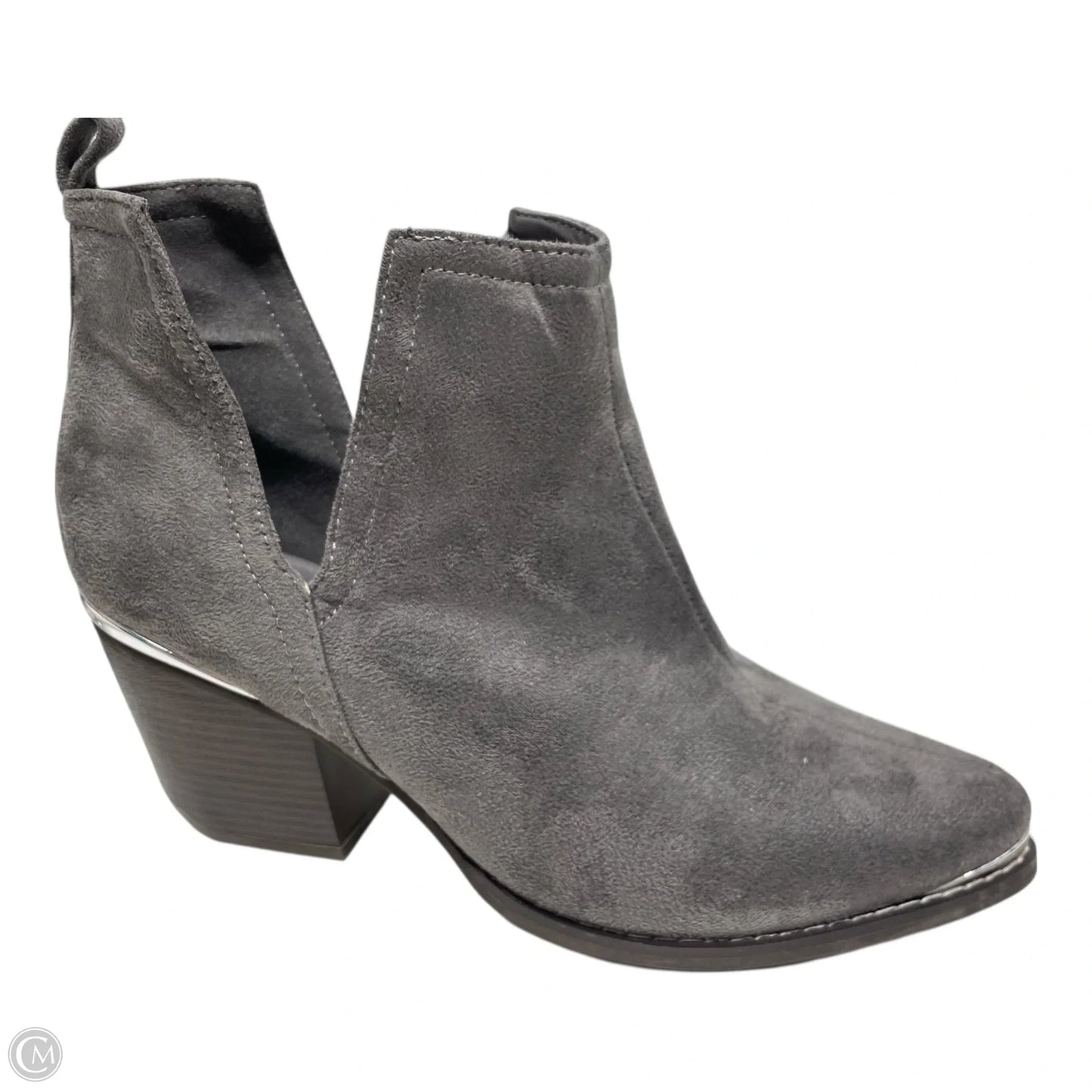 Boots Ankle Heels By Journee In Grey, Size: 8