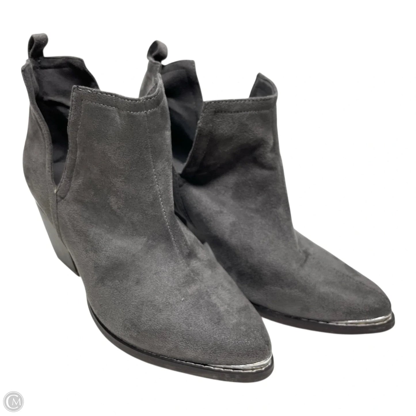 Boots Ankle Heels By Journee In Grey, Size: 8
