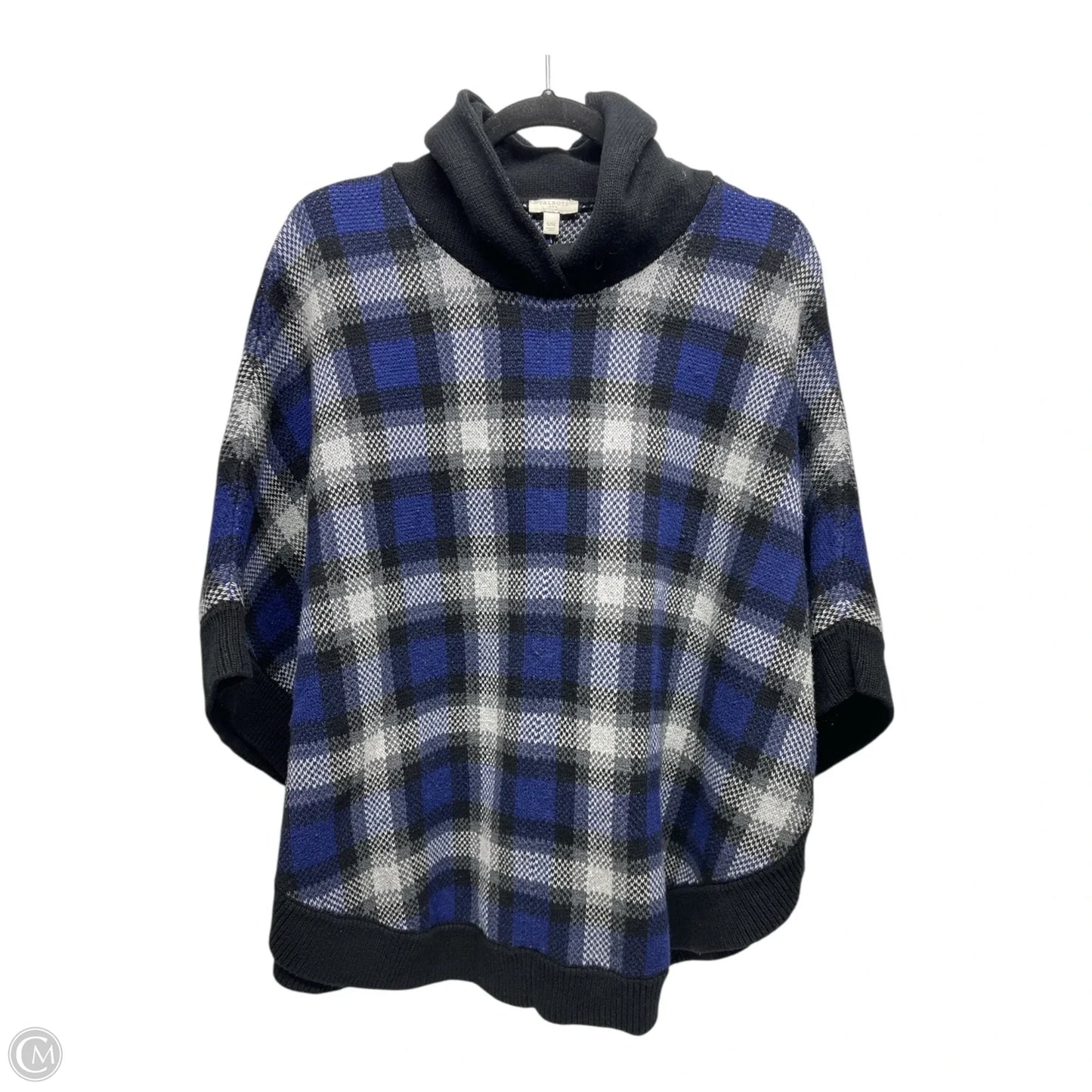 Poncho By Talbots In Plaid Pattern, Size: M