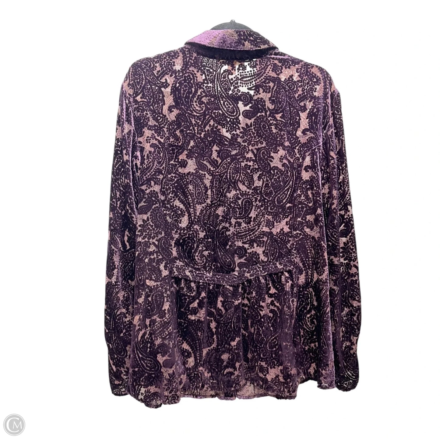 Top Long Sleeve By Coldwater Creek In Purple, Size: 2x