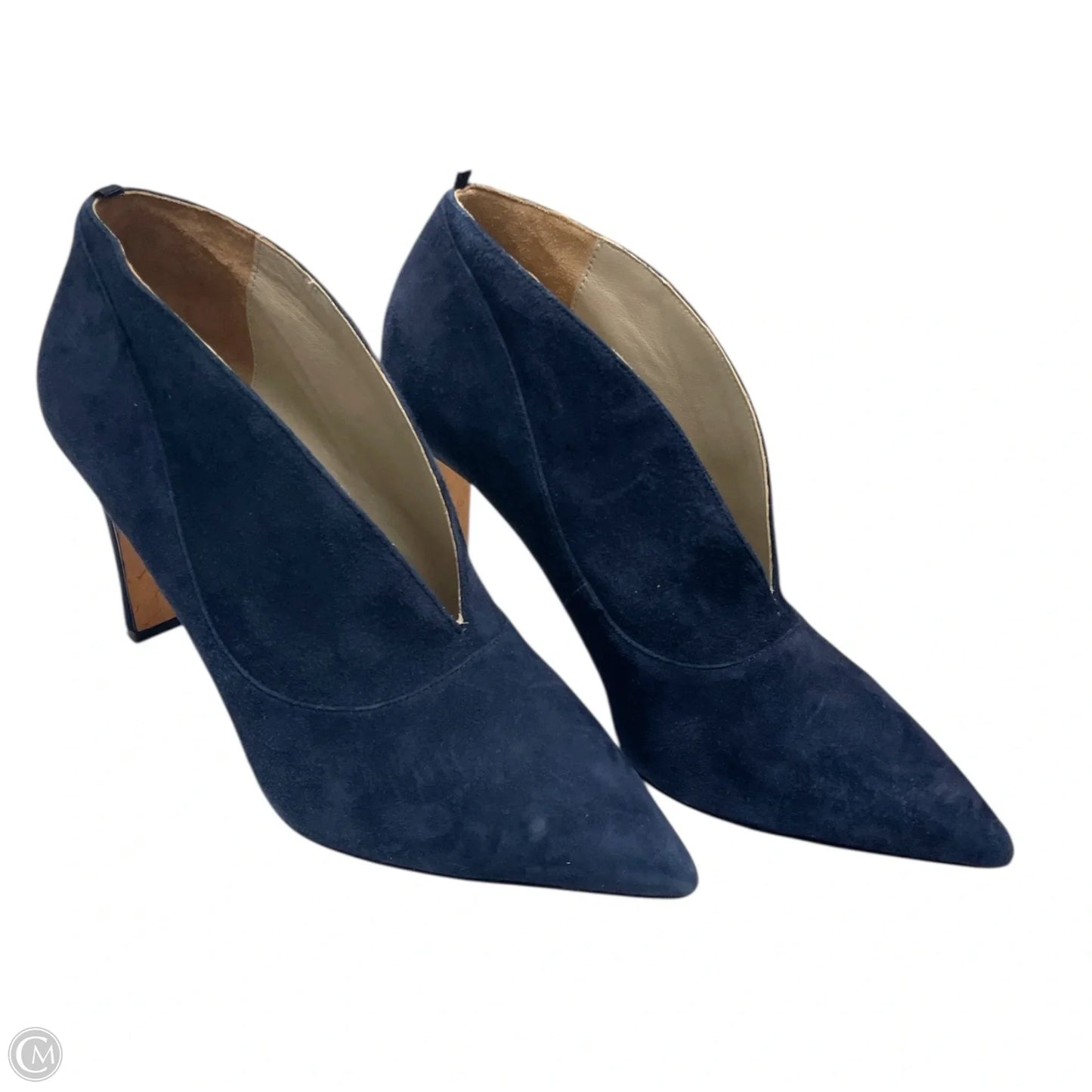 Boots Ankle Heels By Boden In Navy, Size: 8.5