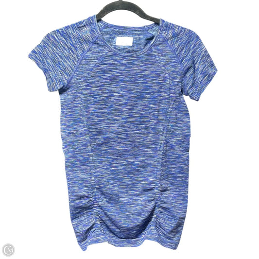 Athletic Top Short Sleeve By Athleta In Blue, Size: S
