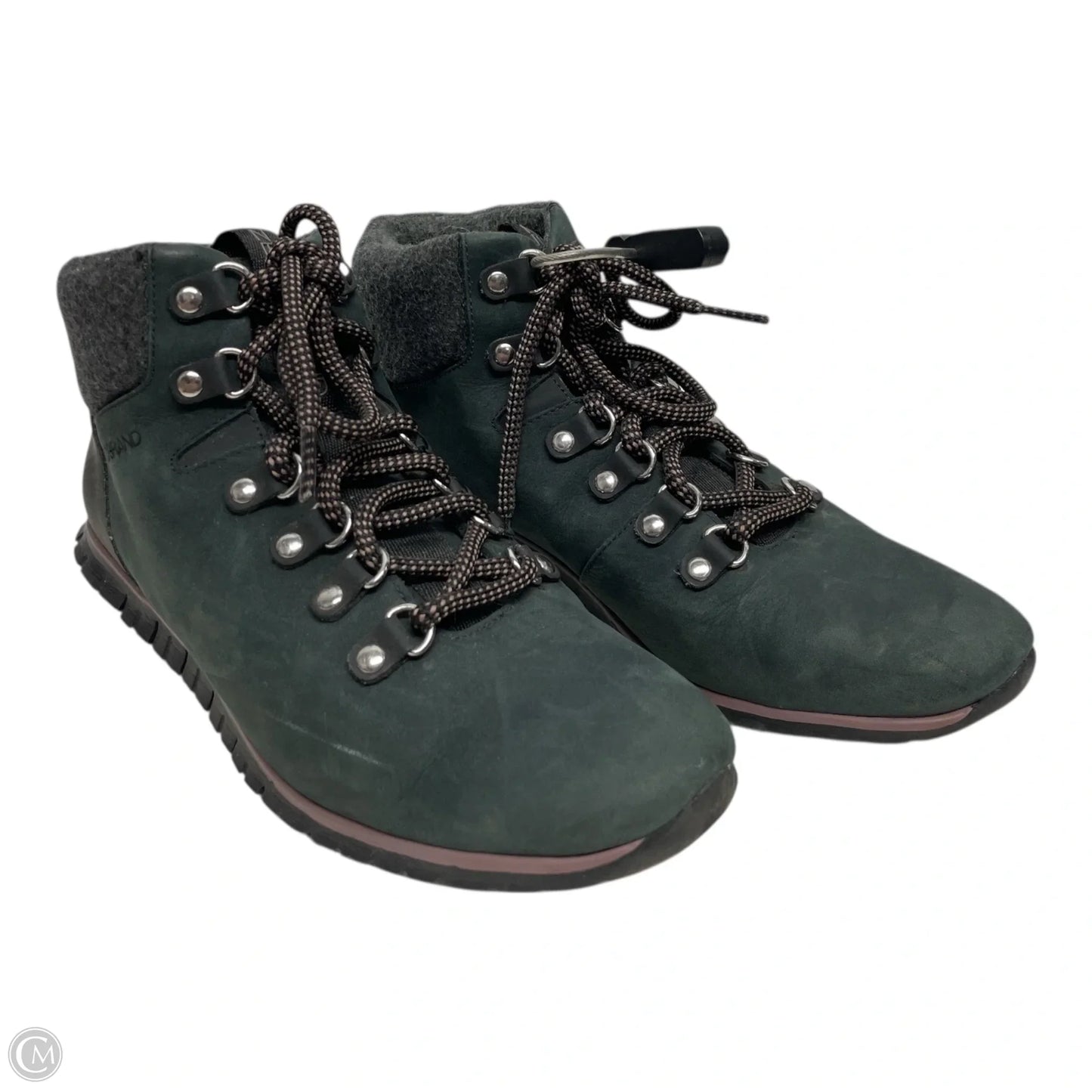 Boots Hiking By Cole-haan In Green & Grey, Size: 7