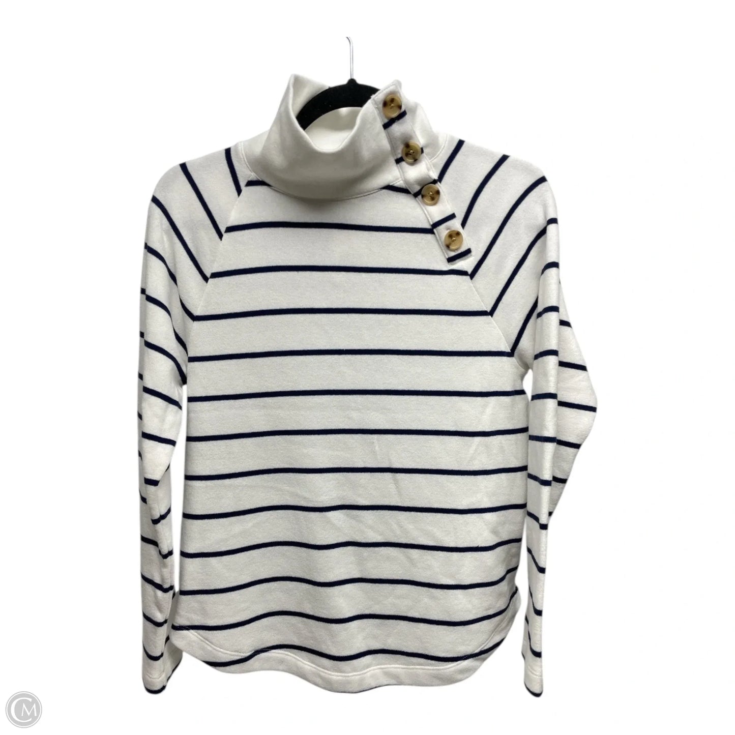 Sweatshirt Collar By J. Crew In Striped Pattern, Size: Xs