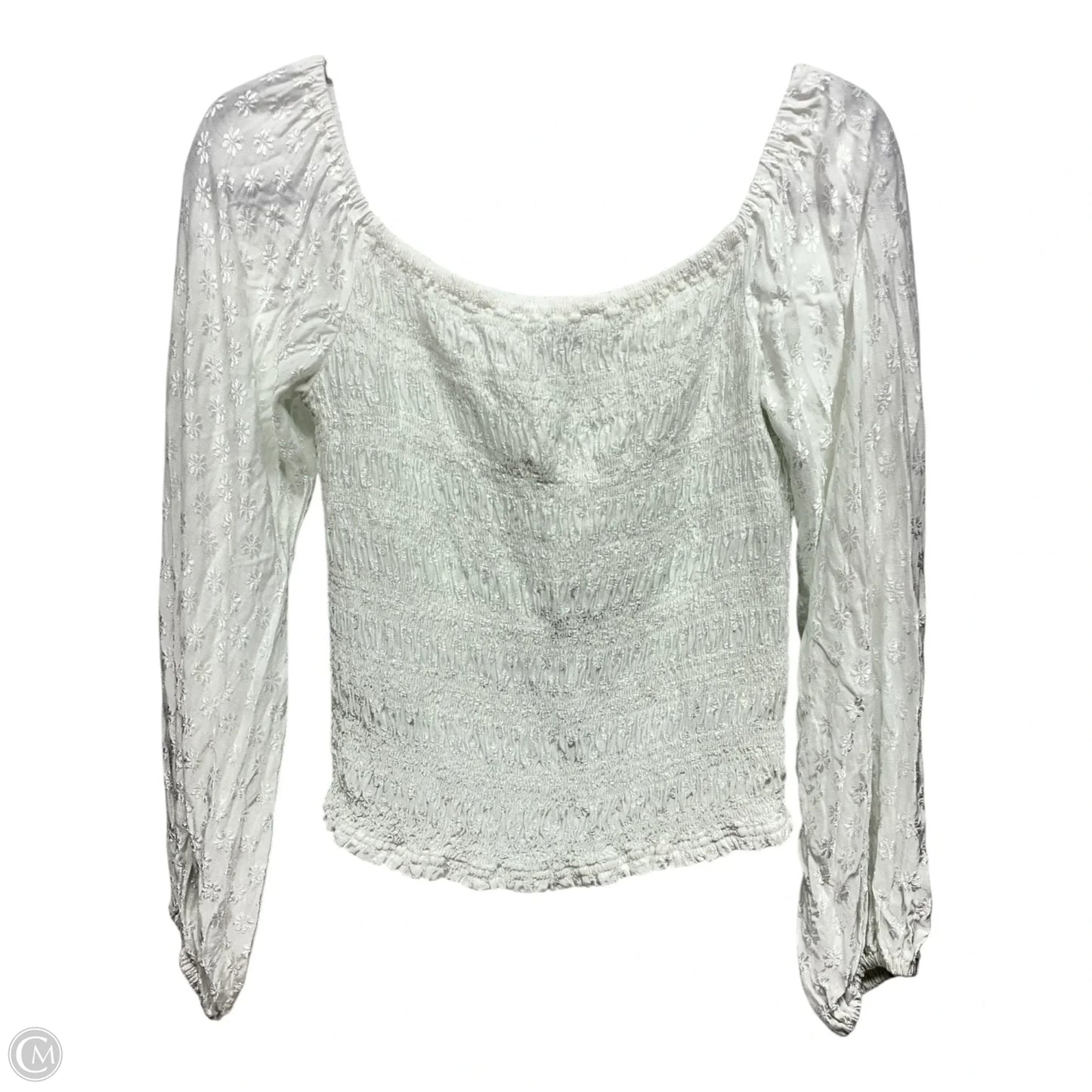Top Long Sleeve By Express In Floral Print, Size: Sp