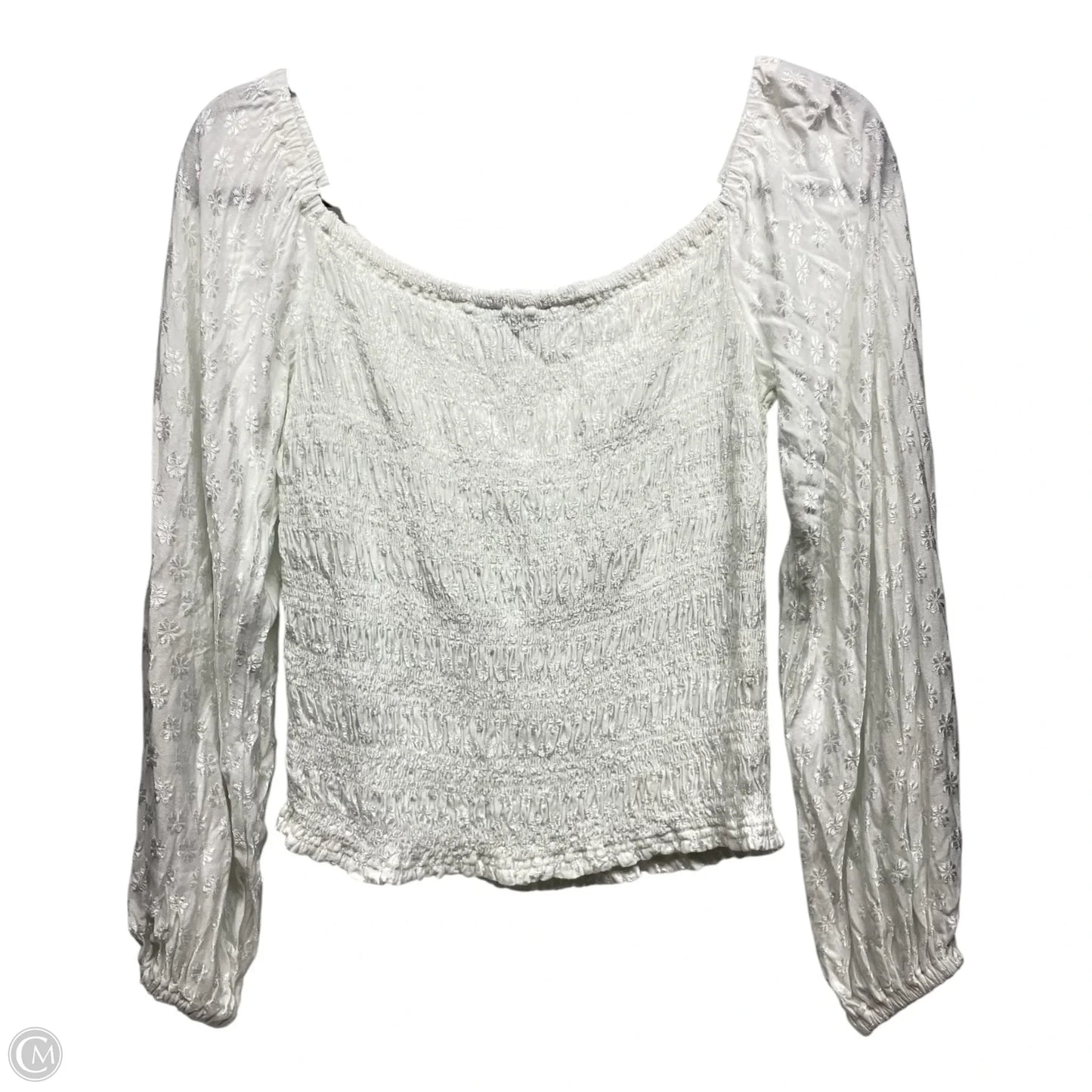 Top Long Sleeve By Express In Floral Print, Size: Sp