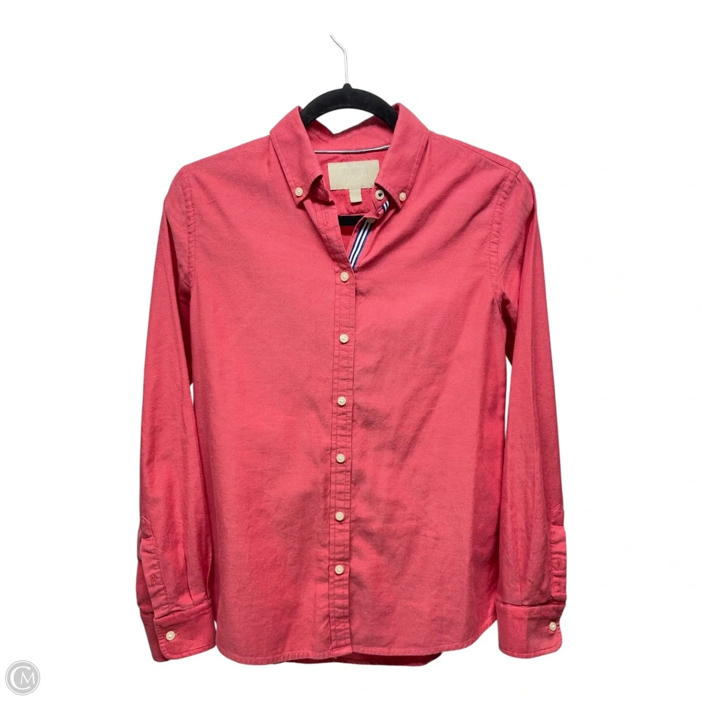 Top Long Sleeve By Banana Republic In Coral, Size: S