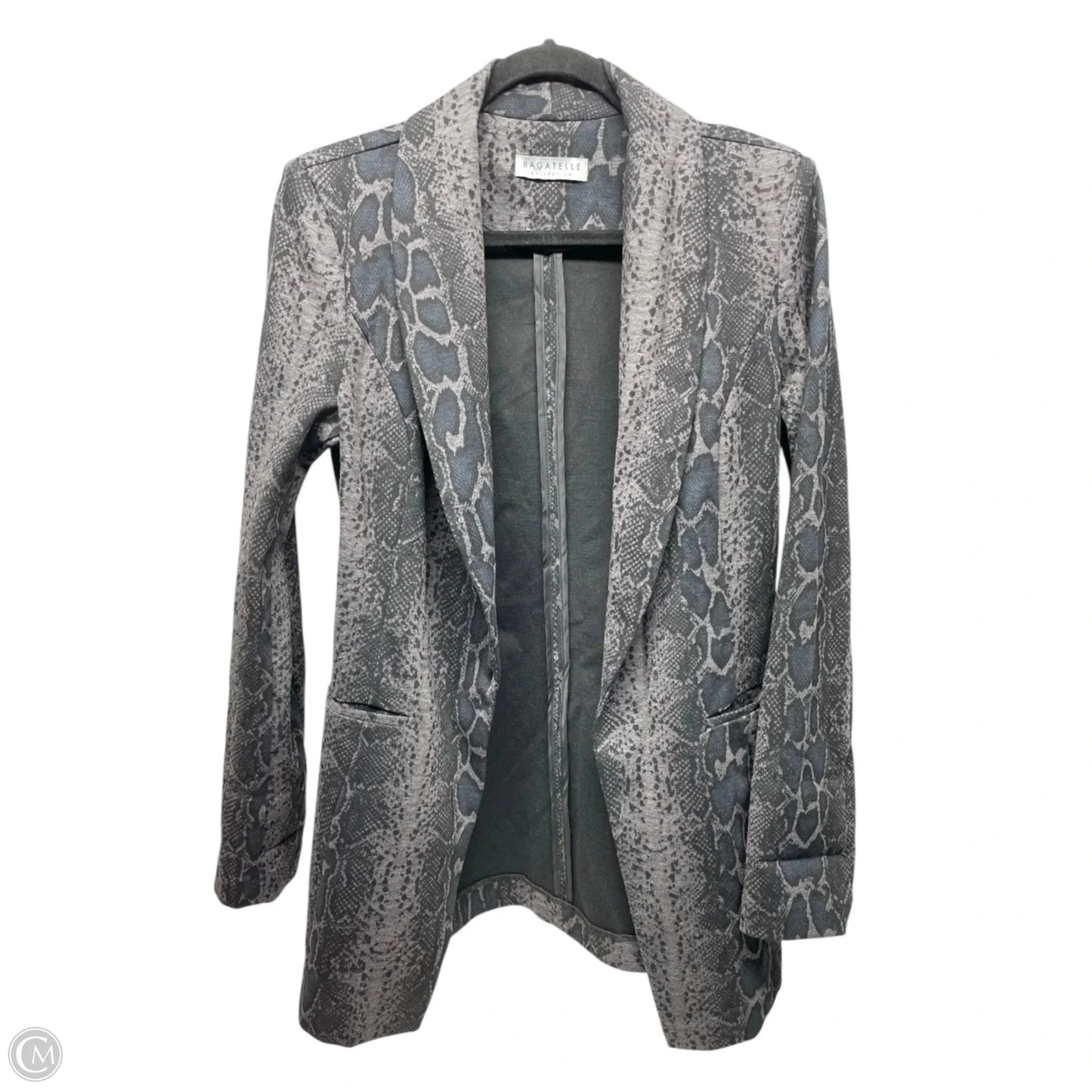 Blazer By Bagatelle In Snakeskin Print, Size: S