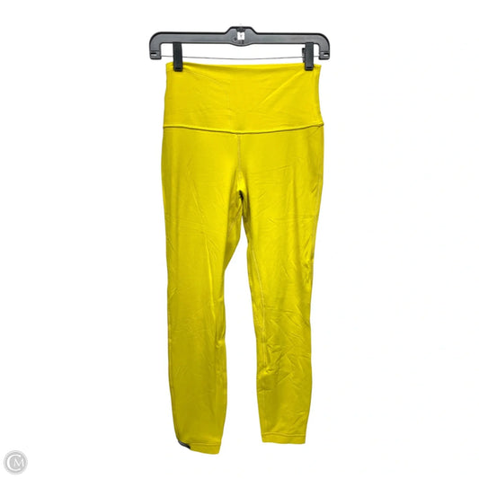 Athletic Leggings By Lululemon In Yellow, Size: 6