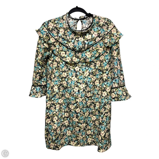 Dress Casual Short By Zara In Floral Print, Size: Xs
