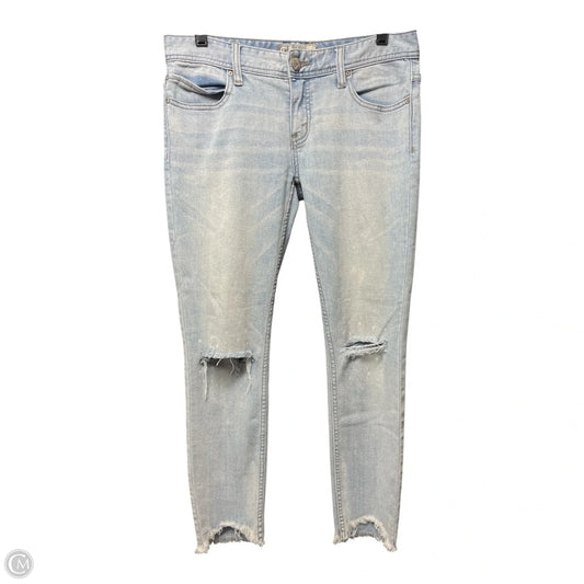 Jeans Skinny By Free People In Blue Denim, Size: 4