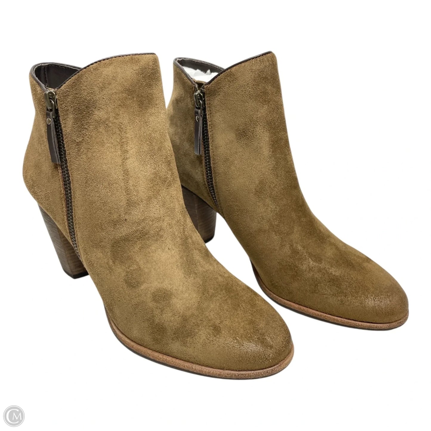 Boots Ankle Heels By Cole-haan In Brown, Size: 9.5