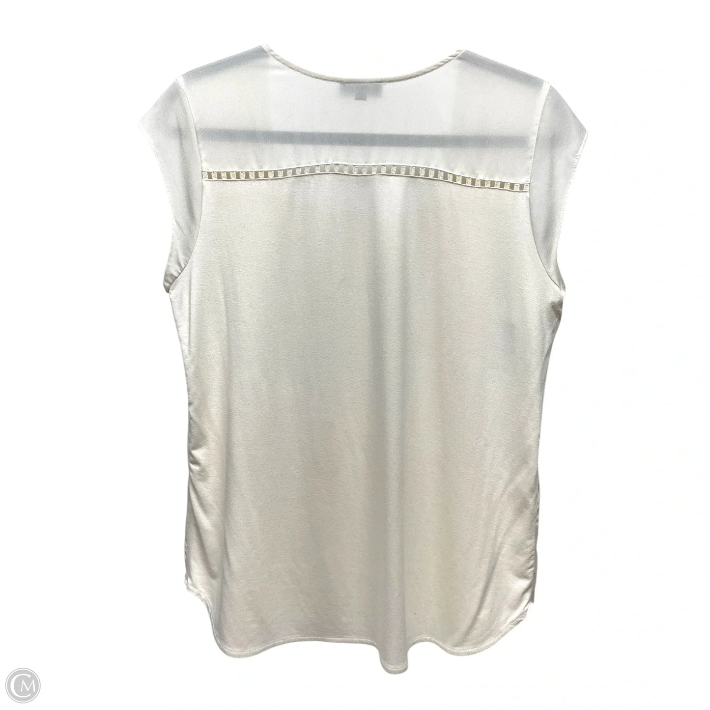 Top Sleeveless By Limited In Cream, Size: L