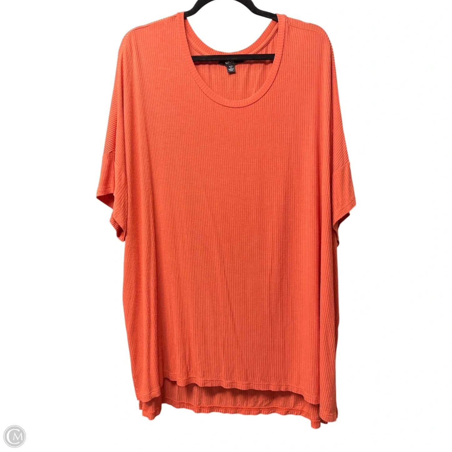 Top Short Sleeve By Ellos In Orange, Size: 2x