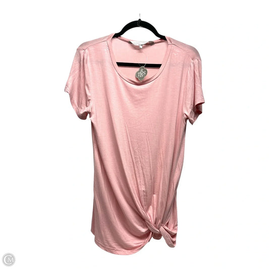 Top Short Sleeve By : THE ROYAL STANDARD -  In Pink, Size: S