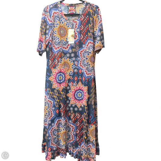 Dress Designer By Johnny Was In Floral Print, Size: Xl