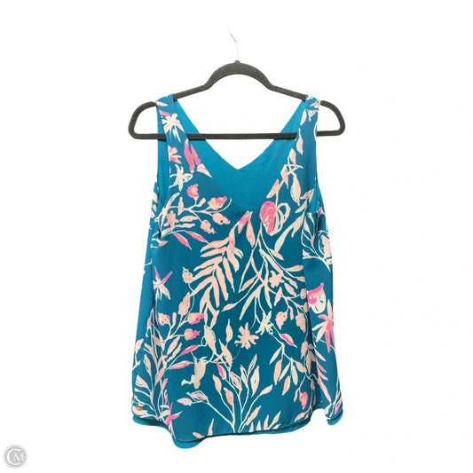 Top Sleeveless Designer By Lilly Pulitzer In Floral Print, Size: M