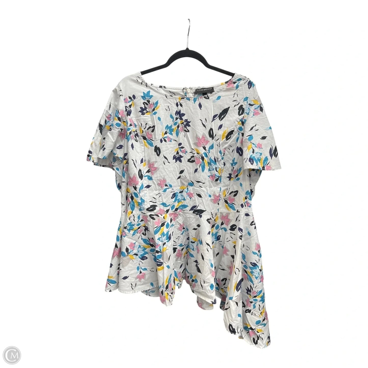 Tunic Short Sleeve By Lane Bryant In Floral Print, Size: 3x