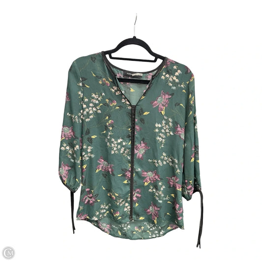 Blouse 3/4 Sleeve By Ivanka Trump In Floral Print, Size: Sp