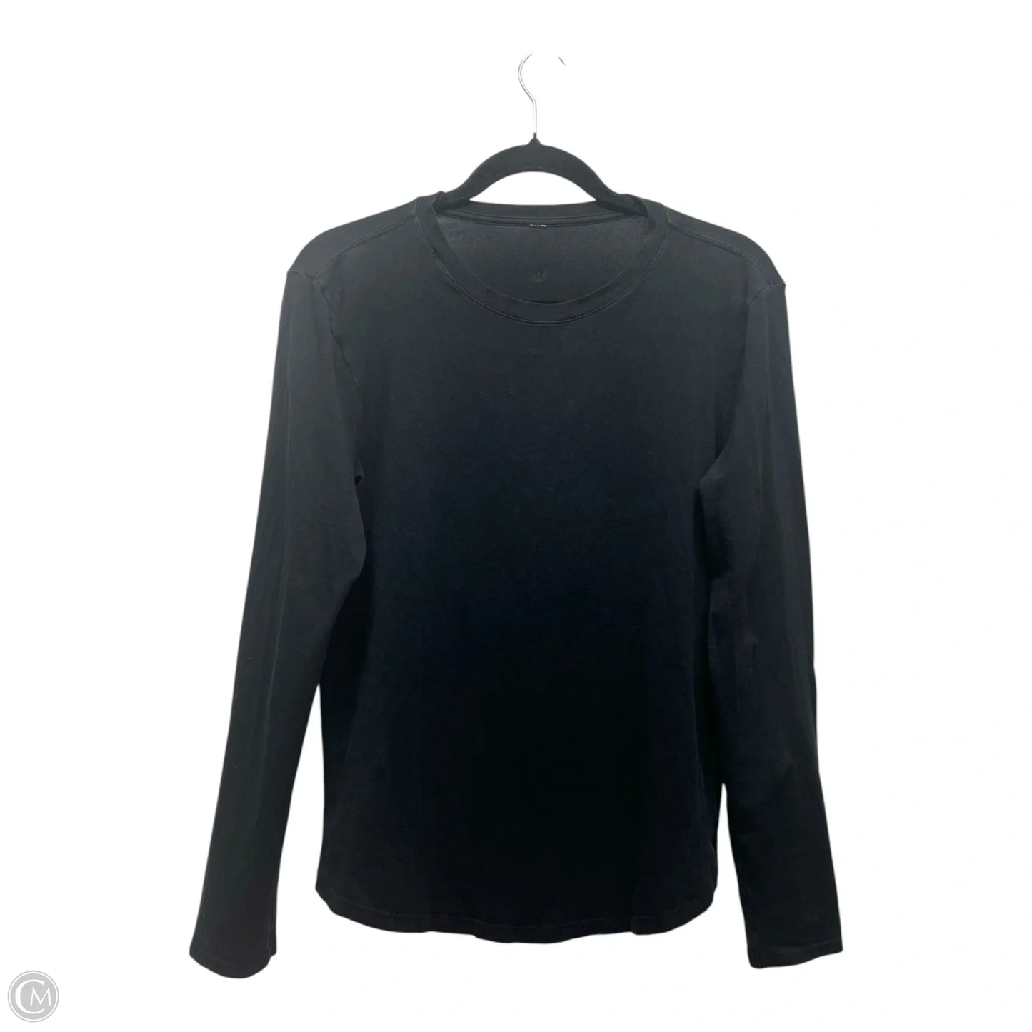 Athletic Top Long Sleeve Crewneck By Lululemon In Black, Size: M