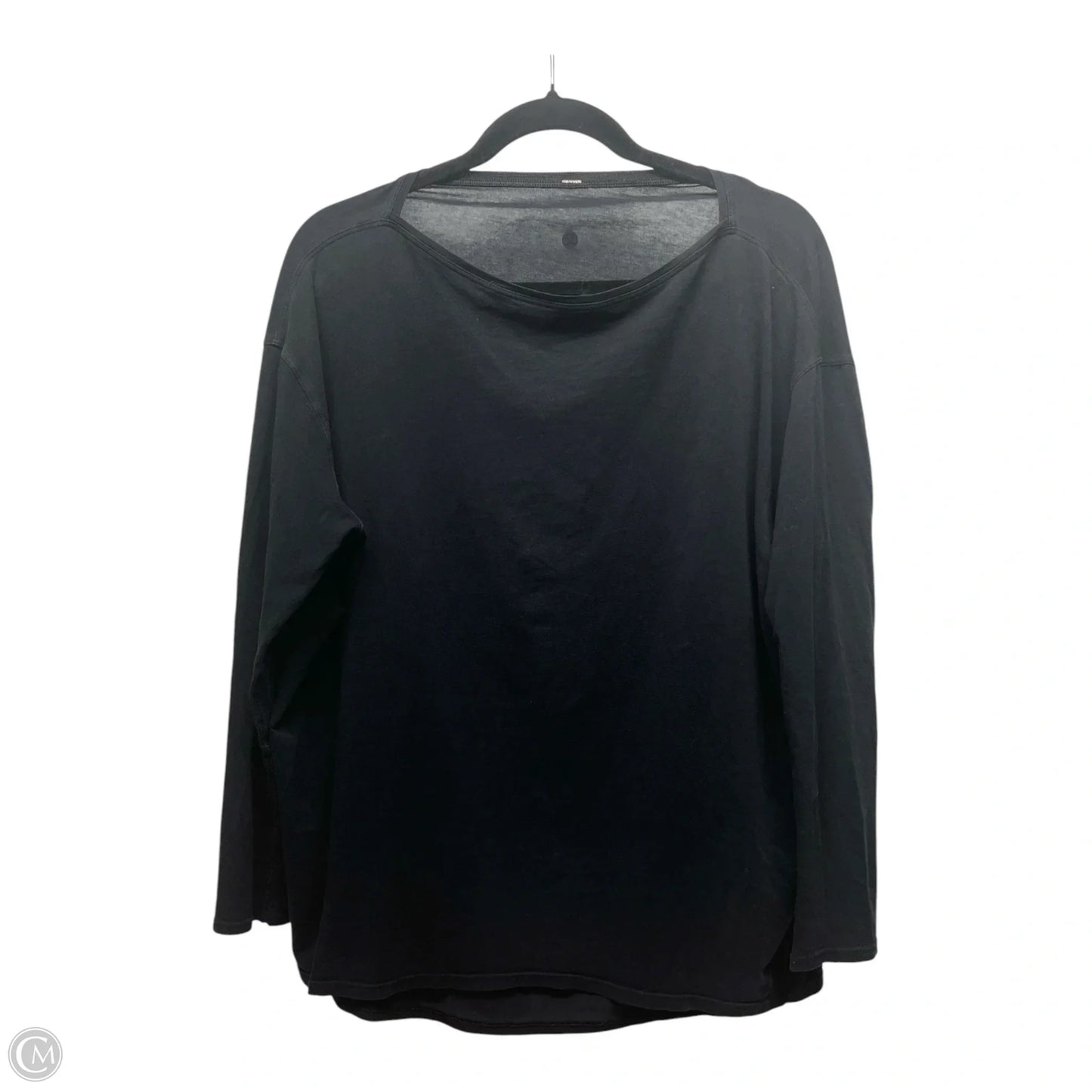 Athletic Top Long Sleeve Crewneck By Lululemon In Black, Size: M