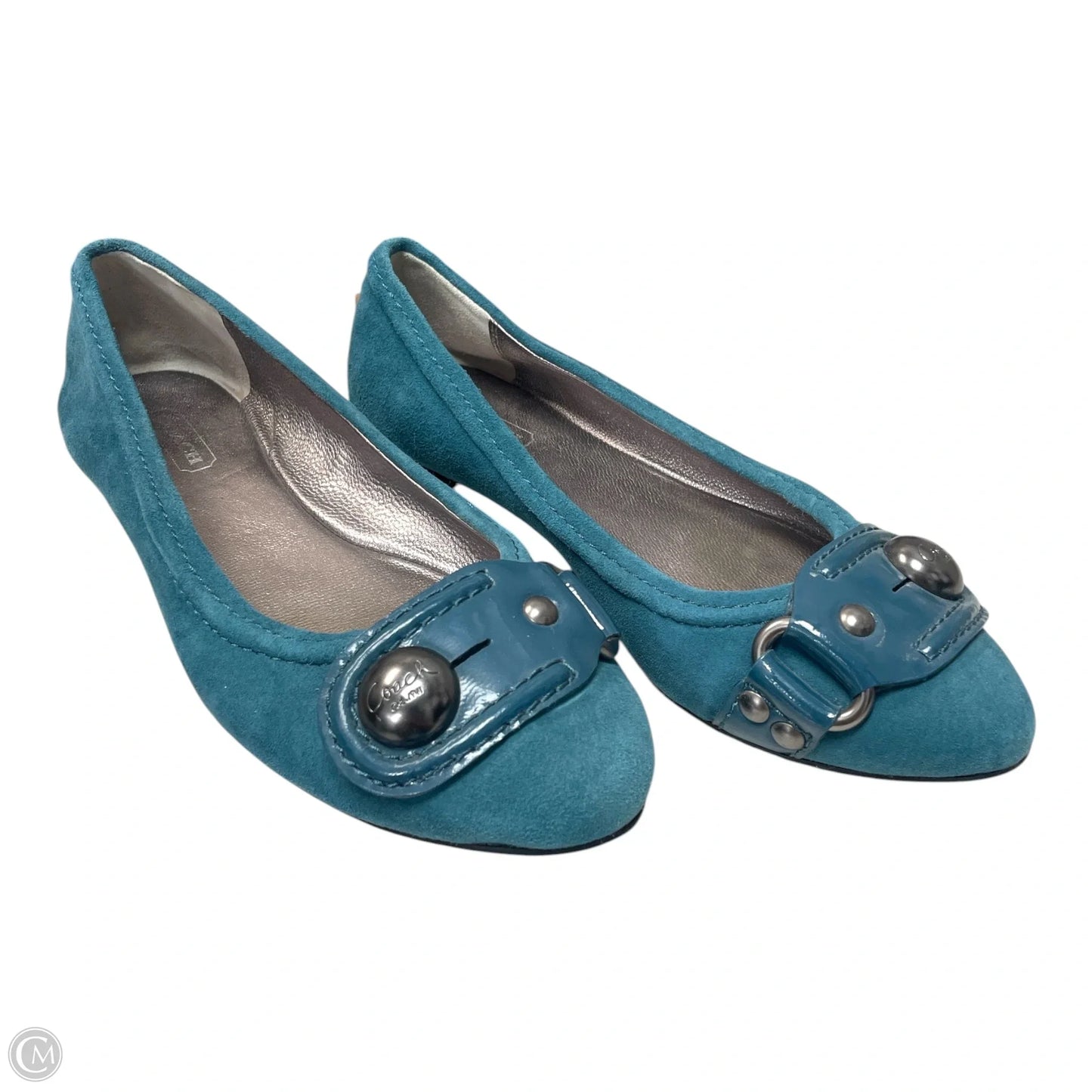 Shoes Designer By Coach In Teal, Size: 5.5