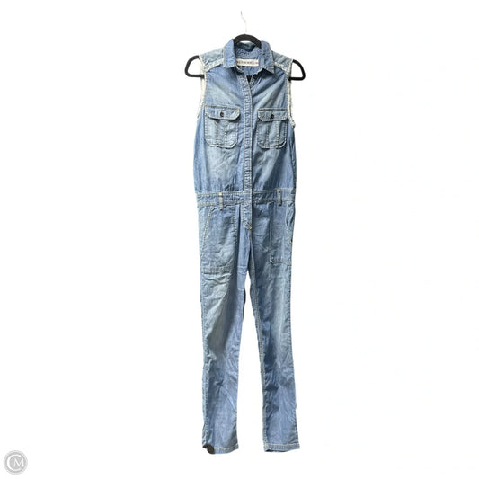 Jumpsuit By Etienne Aigner In Blue Denim, Size: Xs