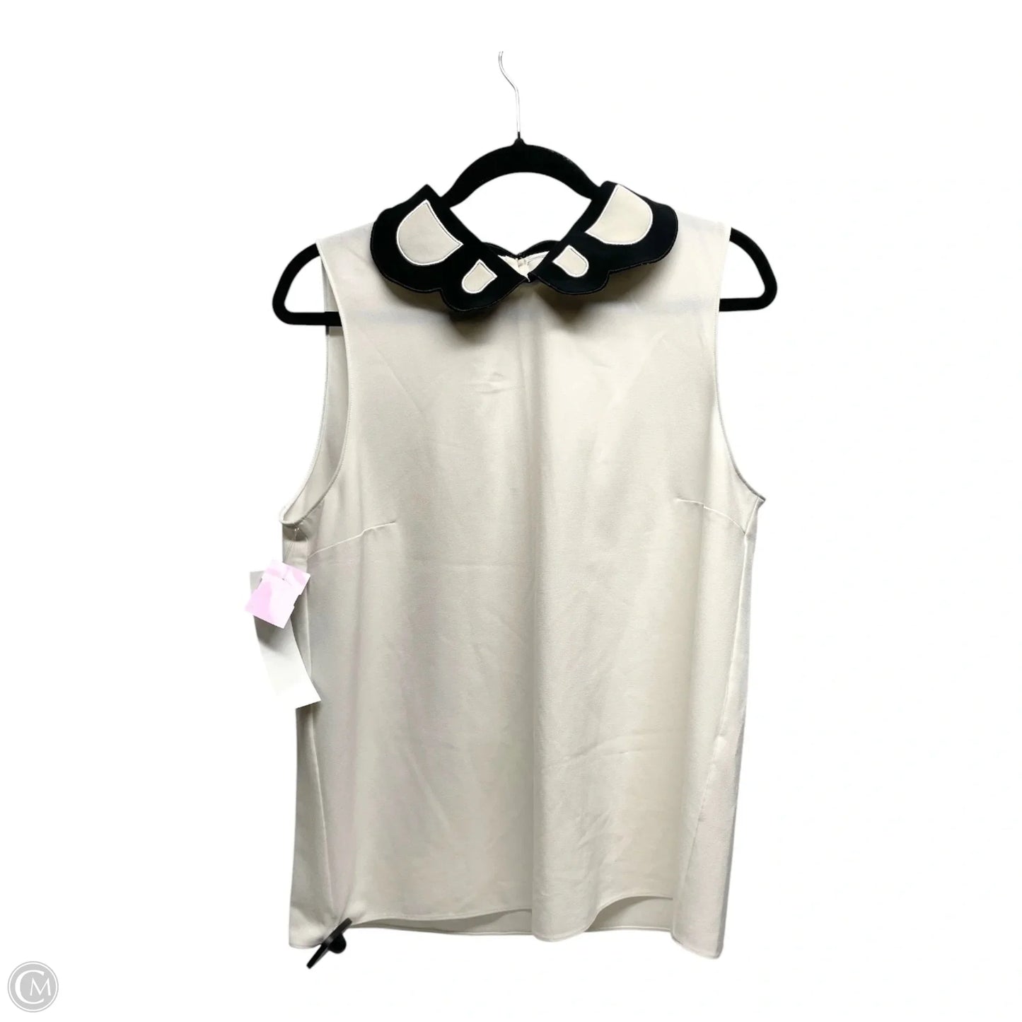 Blouse Luxury Designer By Moschino In Ivory, Size: M