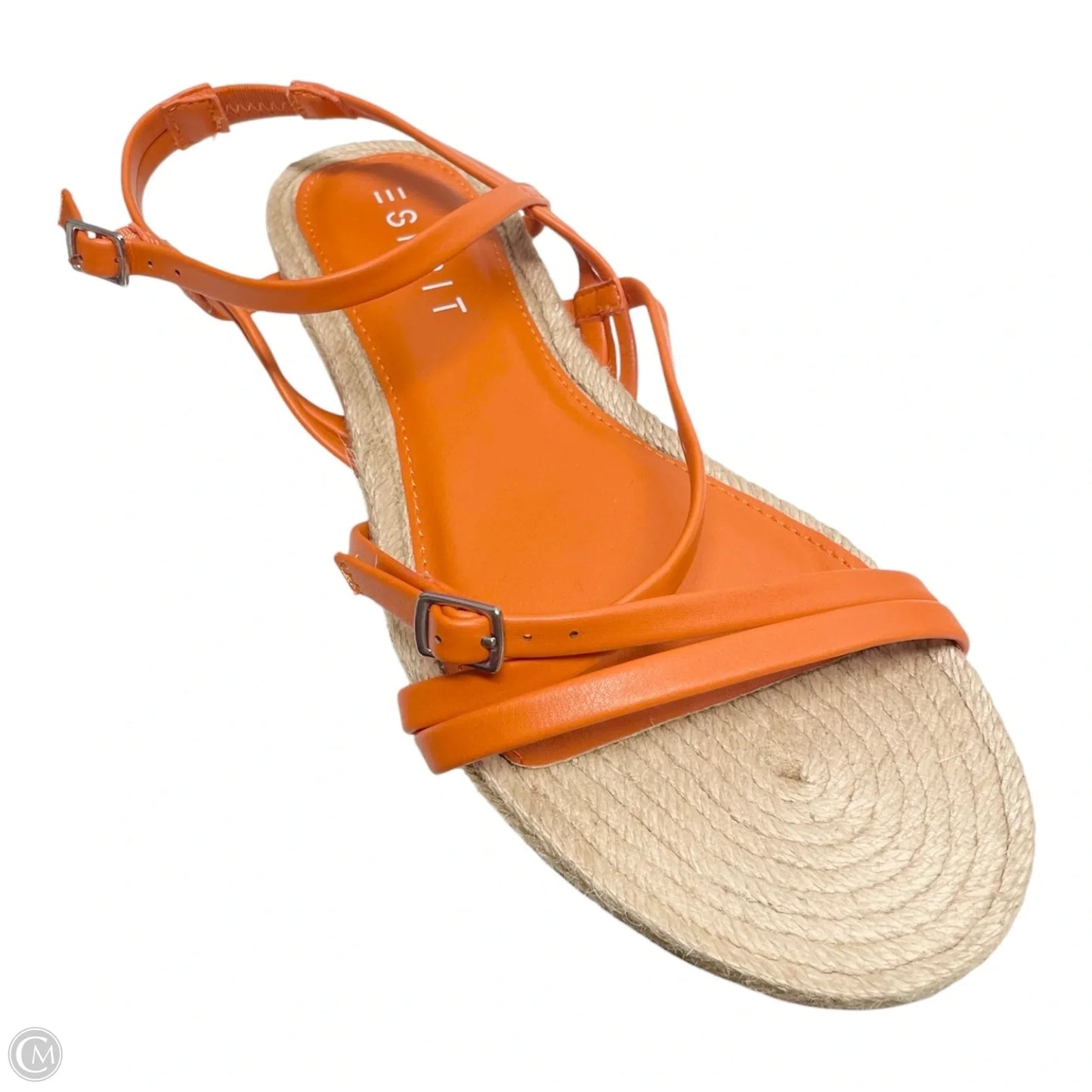 Sandals Flats By Esprit In Orange & Tan, Size: 9