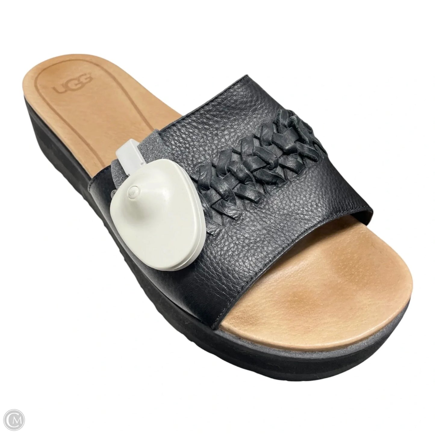 Sandals Designer By Ugg In Black & Tan, Size: 10