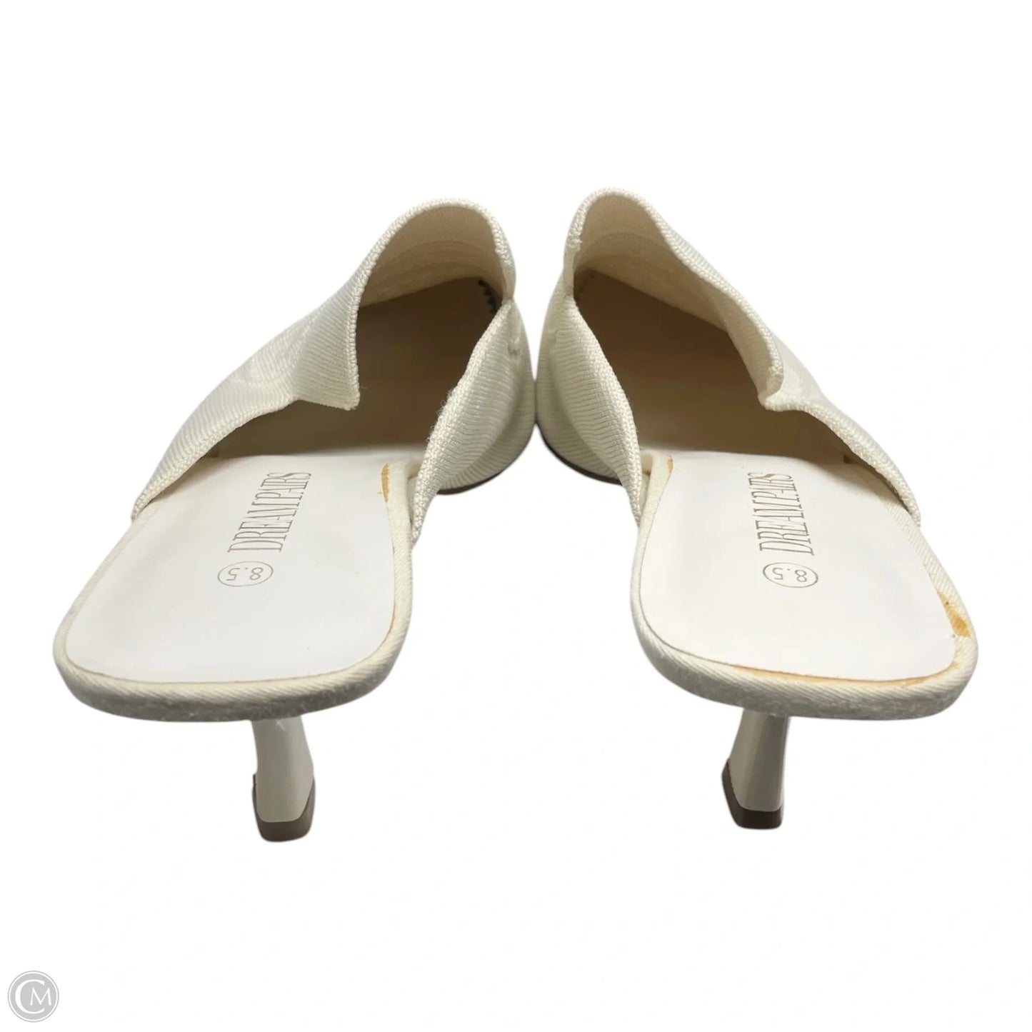 Shoes Heels Kitten By Dream Pairs In Cream, Size: 8.5