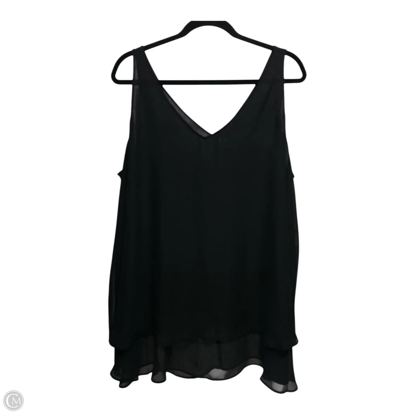 Blouse Sleeveless By Lane Bryant In Black, Size: 2x