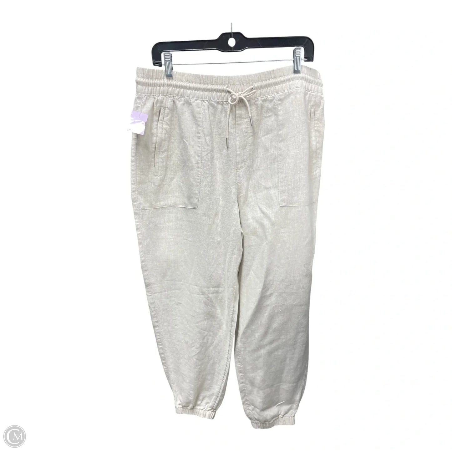 Pants Linen By Athleta In Beige, Size: L