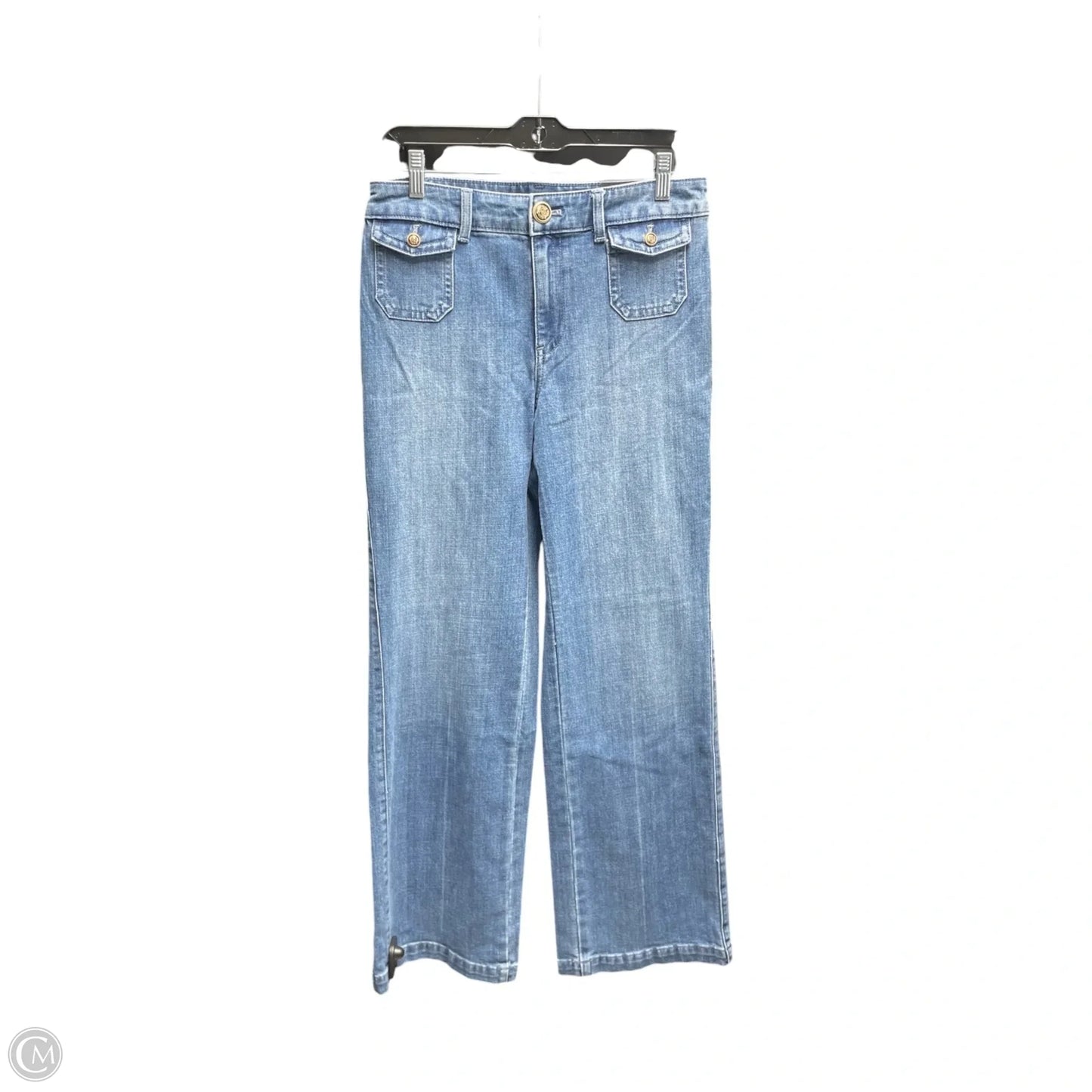 Jeans Straight By Talbots In Blue Denim, Size: 6