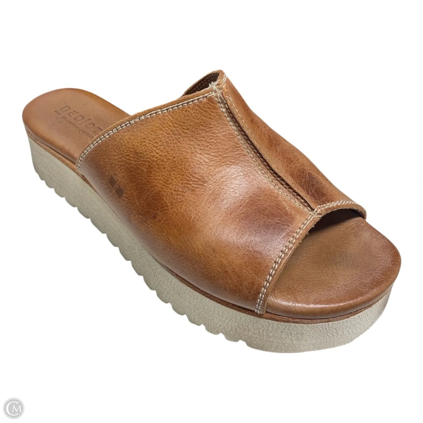 Sandals Flats By Bed Stu In Brown & White, Size: 9.5
