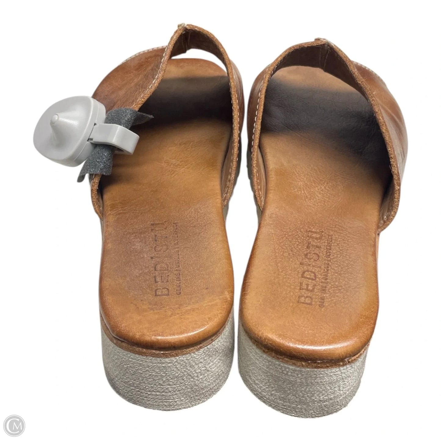 Sandals Flats By Bed Stu In Brown & White, Size: 9.5