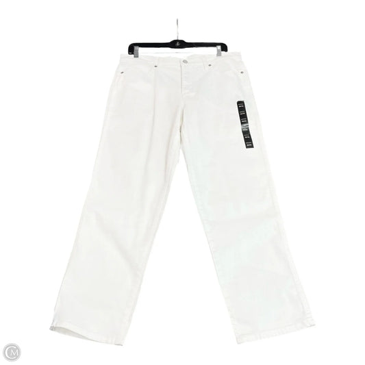 Jeans Straight By Banana Republic In White, Size: 10