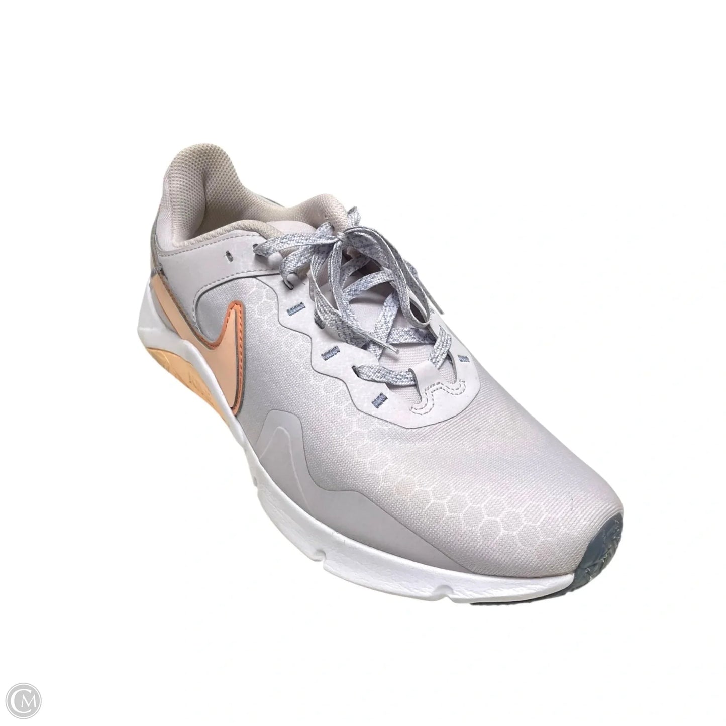 Shoes Athletic By Nike In Grey & Orange, Size: 10