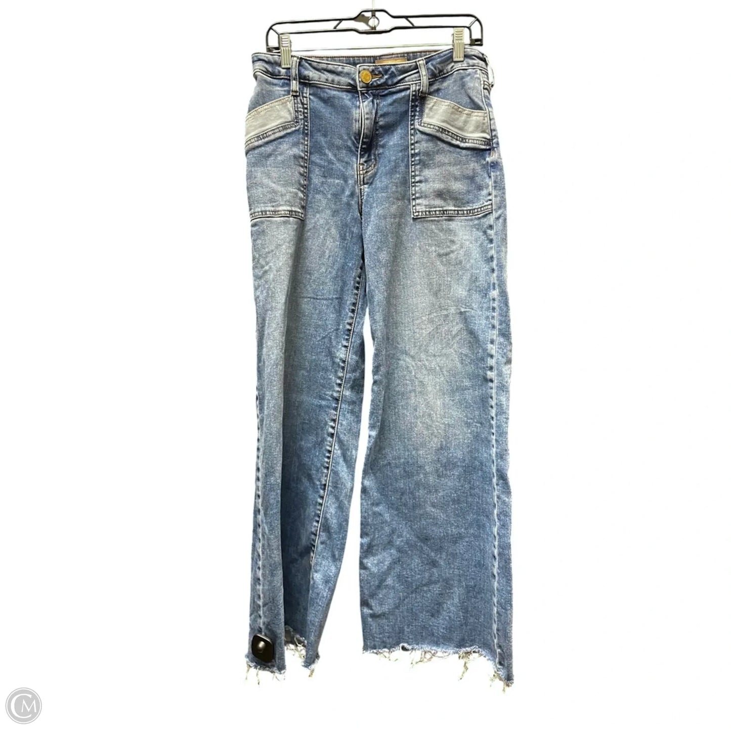 Jeans Wide Leg By Kut In Blue Denim, Size: 8